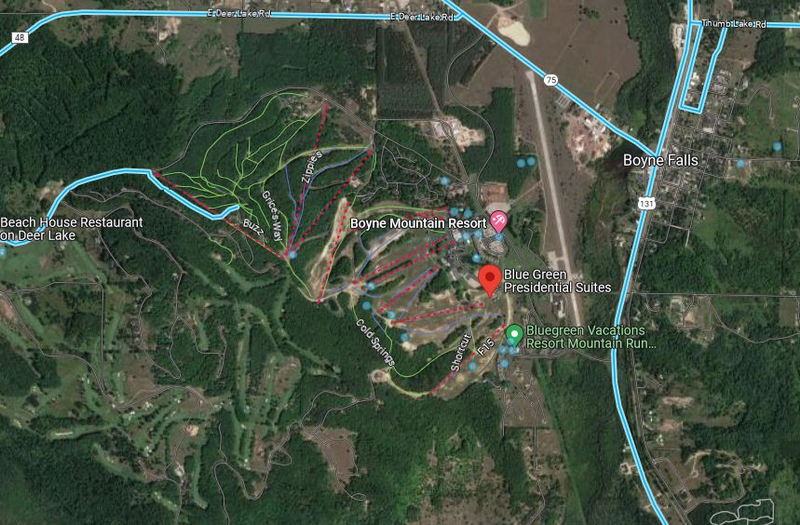 Unknown Boyne Mountain Motel - Aerial Map (newer photo)